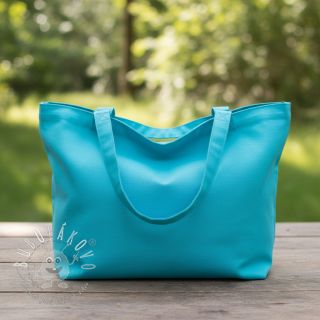 Bavlnený popelín light turquoise