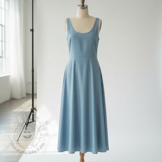 Bavlnený popelín light indigo