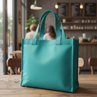 Bavlnený popelín turquoise