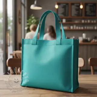 Bavlnený popelín turquoise