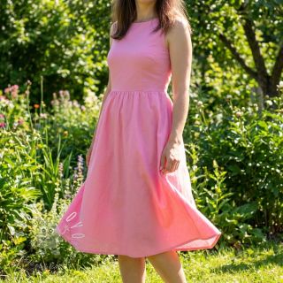 Bavlnený popelín light pink