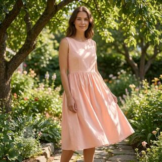 Bavlnený popelín light rose