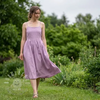 Bavlnený popelín lilac