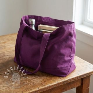 Bavlnený popelín dark purple