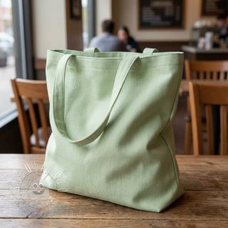 Bavlnený popelín light mint