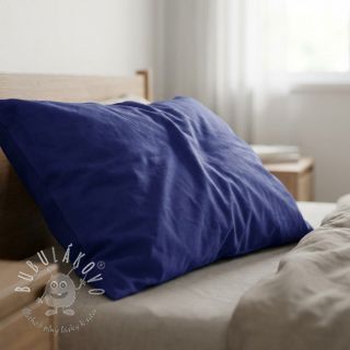 Bavlnený popelín dark cobalt