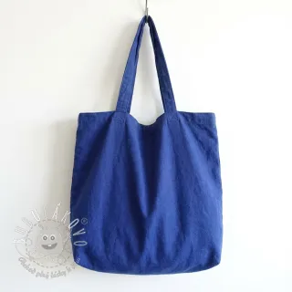 Bavlnený popelín dark cobalt
