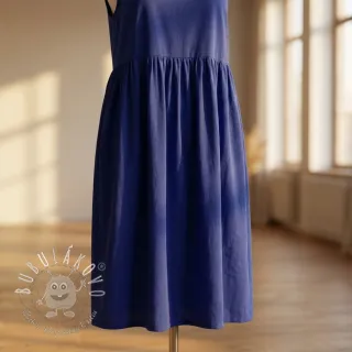 Bavlnený popelín dark cobalt