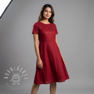 Bavlnený popelín wine