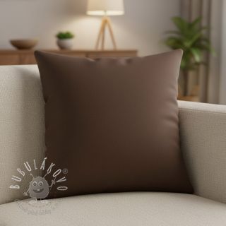 Bavlnený popelín dark brown