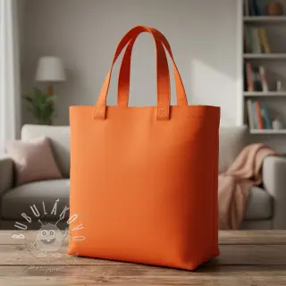 Bavlnený popelín flame orange