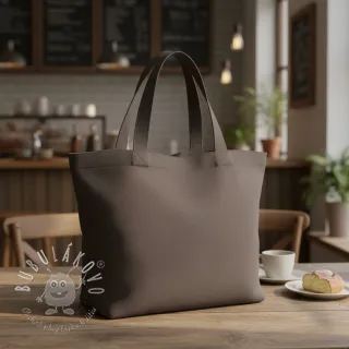 Bavlnený popelín dark grey