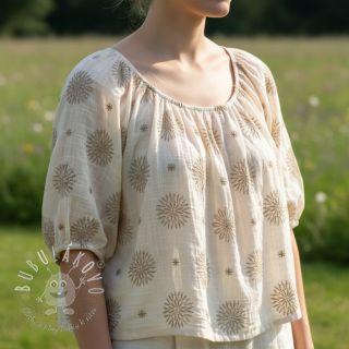 Bavlnená látka EMBROIDERY Sofia design A