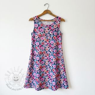 Bavlnená látka Significant flowers navy digital print