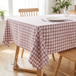 Bavlnená látka Check mauve