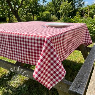 Bavlnená látka Check berry