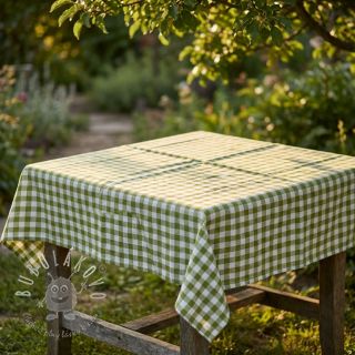 Bavlnená látka Check old lime