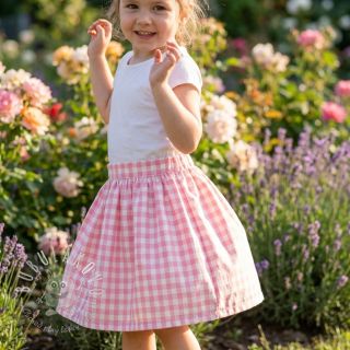 Bavlnená látka Check rosa