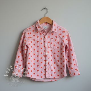 Bavlnená látka FLANNEL Hearts pink