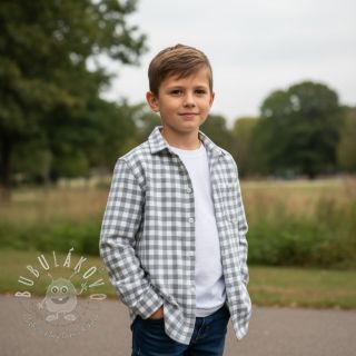 Bavlnená látka FLANNEL Check sage