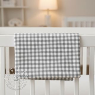 Bavlnená látka FLANNEL Check sage