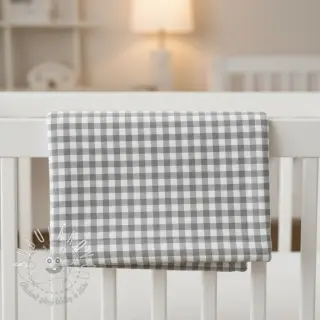 Bavlnená látka FLANNEL Check sage