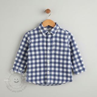 Bavlnená látka FLANNEL Check blue