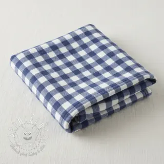 Bavlnená látka FLANNEL Check blue