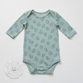 Bavlnená látka FLANNEL Cats mint