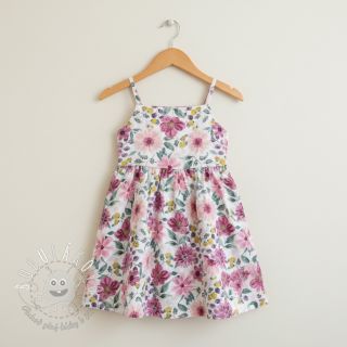 Bavlnená látka Flower Sonja mauve digital print