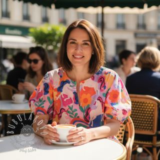 Bavlnená látka Unicorns multi digital print