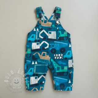 Bavlnená látka Vehicles petrol digital print