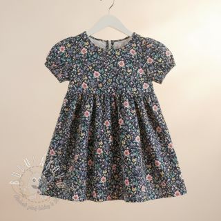 Bavlnená látka Flowers Tara navy design B digital print