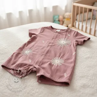 Bavlnená látka EMBROIDERY Flowie mauve