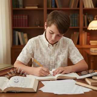 Bavlnená látka s ľanom JACQUARD Abstarct natural