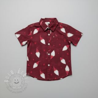 Bavlnená látka Tomte Warm Heart