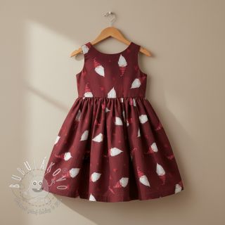 Bavlnená látka Tomte Warm Heart