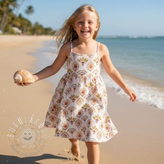 Bavlnená látka Motif off white digital print