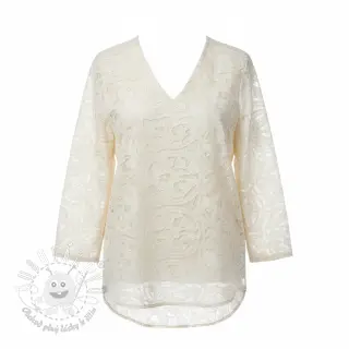 Bavlnená látka EMBROIDERY Blanchette design A