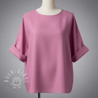 Bavlnená látka s ľanom PREMIUM dawn pink