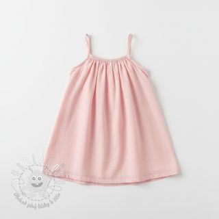 Bavlnená látka s ľanom PREMIUM light pink