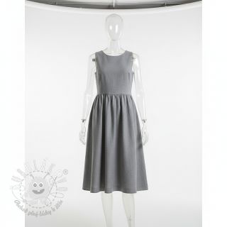 Bavlnená látka s ľanom PREMIUM light grey