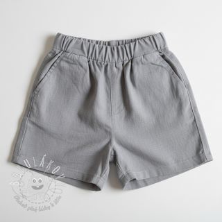 Bavlnená látka s ľanom PREMIUM light grey