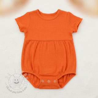 Bavlnená látka STRETCH Baby orange