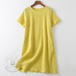 Bavlnená látka STRETCH Baby yellow