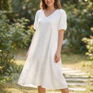 Bavlnená látka STRETCH Baby off white