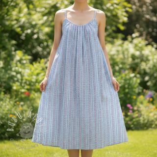 Bavlnená látka JACQUARD Hearts light blue