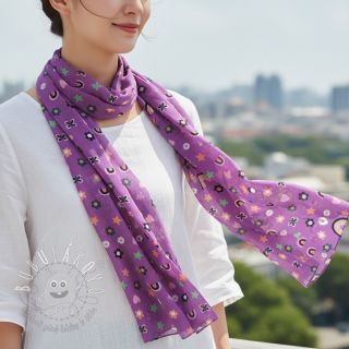 Bavlnená látka Love mauve