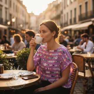 Bavlnená látka Love dream mauve