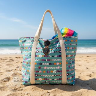 Bavlnená látka Love dream light petrol